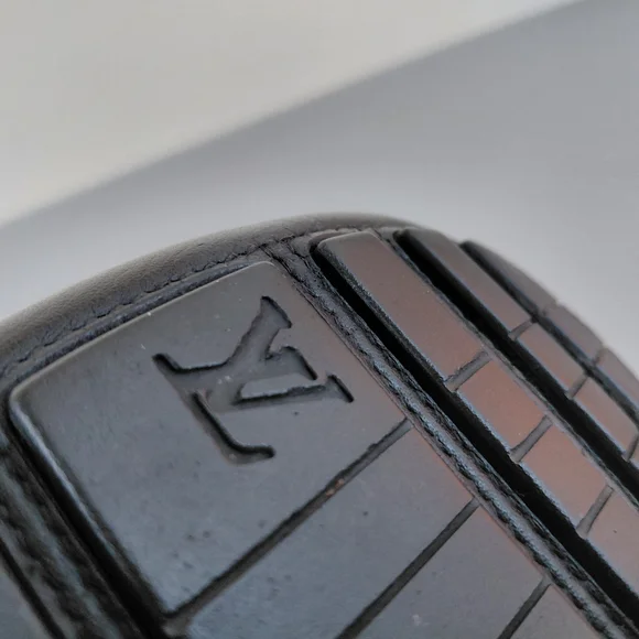 Louis Vuitton Black Veau Soie Leather Loafers Shoes - Picture 12 of 16